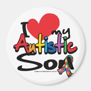 Imán Amo a mi hijo autístico