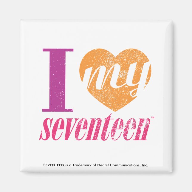 Imán Amo a mi Naranja de 17 años (Frente)