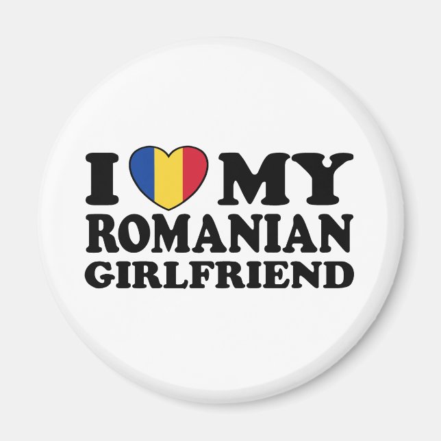 Imán Amo a mi novia rumana (Frente)