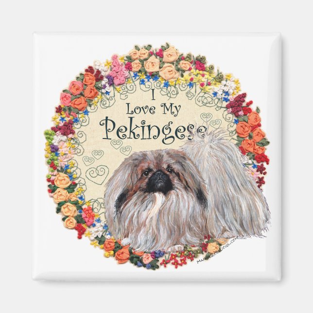 Imán Amo a mi pequinés (Frente)