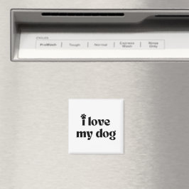 Imán Amo a mi perro