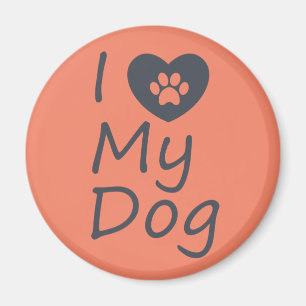Imán Amo A Mi Perro Perro Lover
