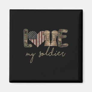 Imán Amo a mi soldado militar ejército esposa Usa Camou