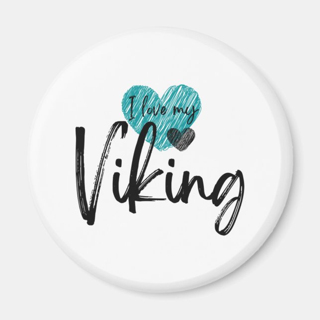 Imán Amo a mi Vikingo  (Frente)