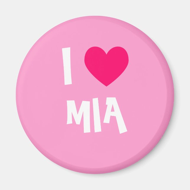 Imán Amo a Mia (Frente)