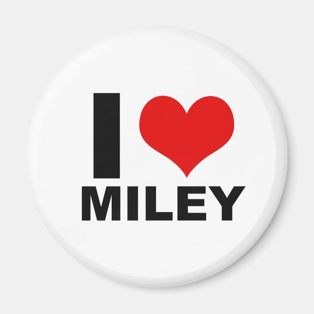 Imán Amo a Miley (Magnet) (Frente)