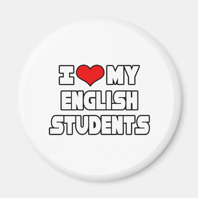 Imán Amo A Mis Estudiantes De Inglés (Frente)