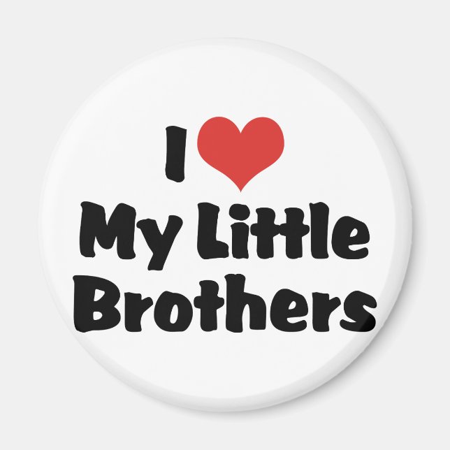 Imán Amo a mis hermanos pequeños (Frente)