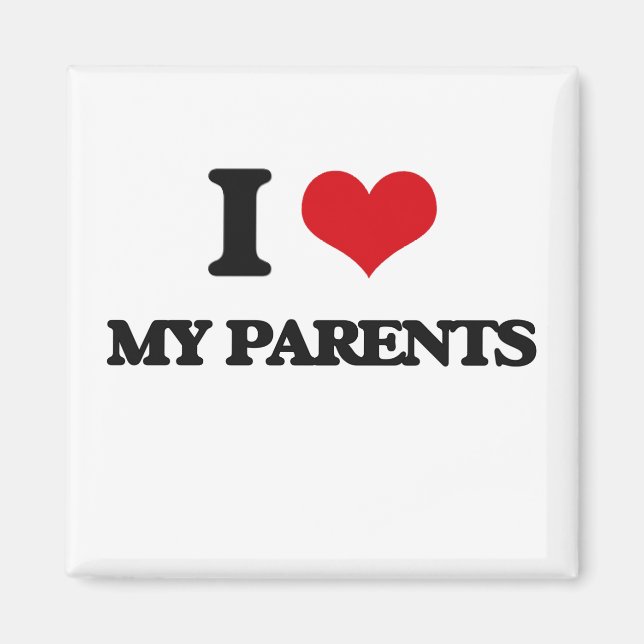 Imán Amo a mis padres (Frente)