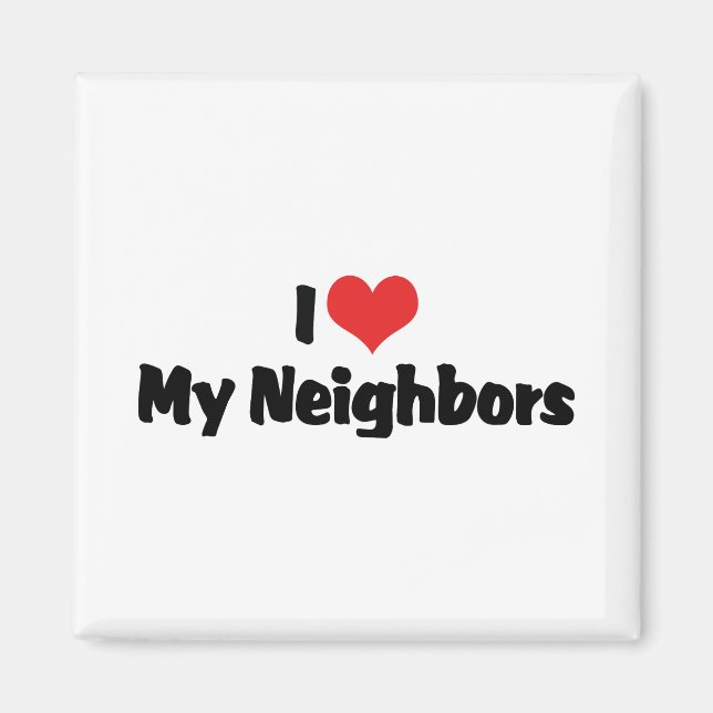 Imán Amo a mis vecinos (Frente)