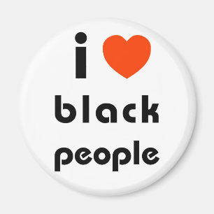 Imán Amo a personas negras