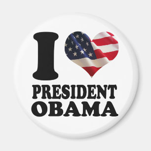 Imán Amo a presidente Obama Magnet