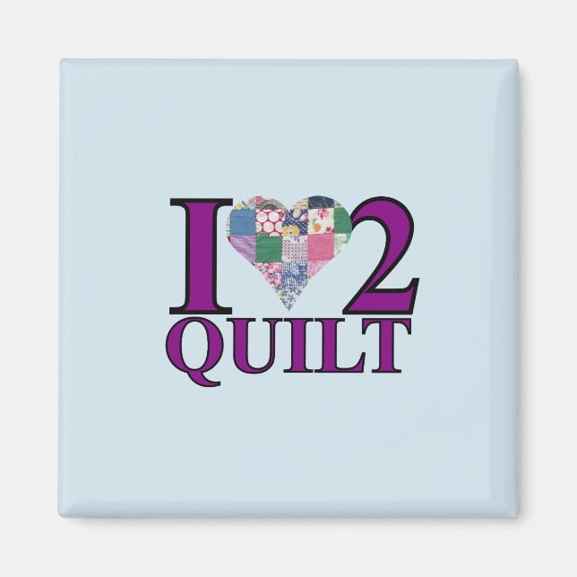 Imán Amo a Quilt - Magnet (Frente)