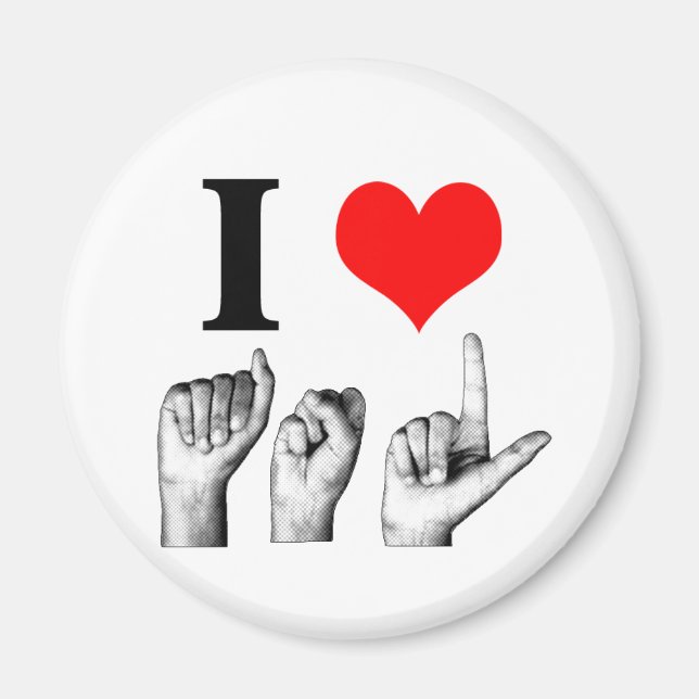 Imán Amo A-S-L (Frente)