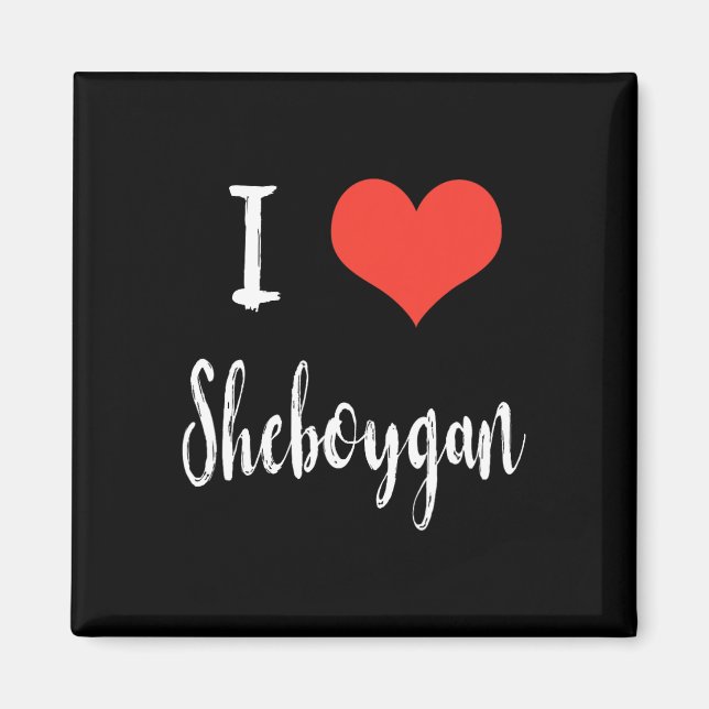 Imán Amo a Sheboygan (Frente)