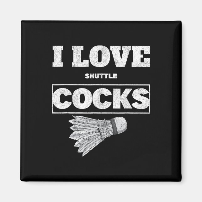 Imán Amo A Shuttles S Birdie Badminton (Frente)