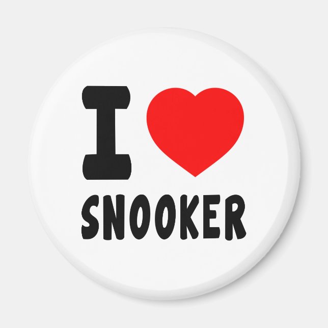 Imán Amo a Snooker (Frente)