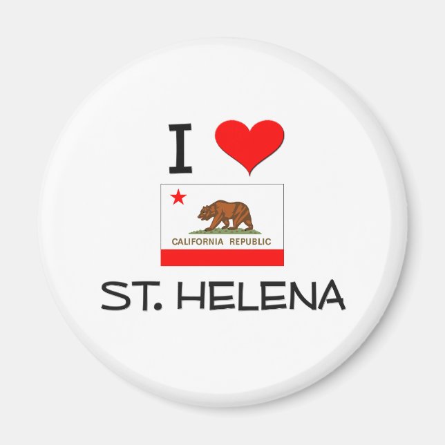 Imán Amo A ST. HELENA California (Frente)