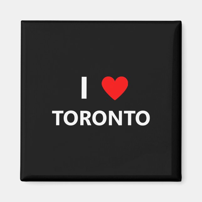 Imán Amo a Toronto Canadá Ciudad Turística Recuerdo  (Frente)