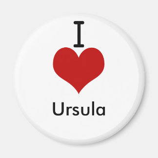 Imán Amo a Ursula (corazón)