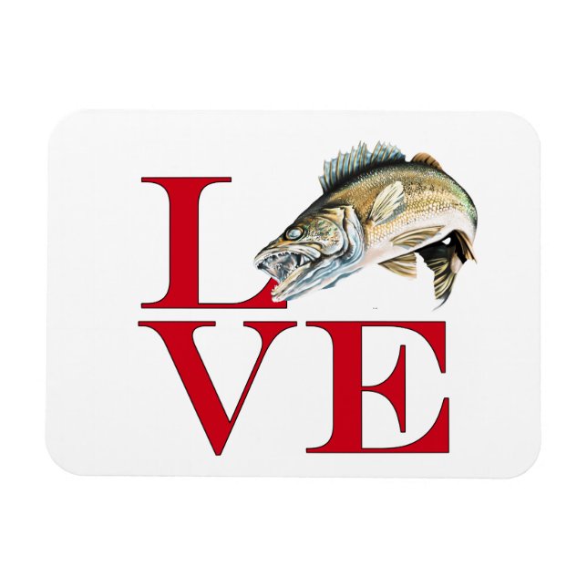 Imán Amo a Walleye (Horizontal)