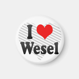 Imán Amo a Wesel, Alemania. Ich Liebe Wesel, Alemania