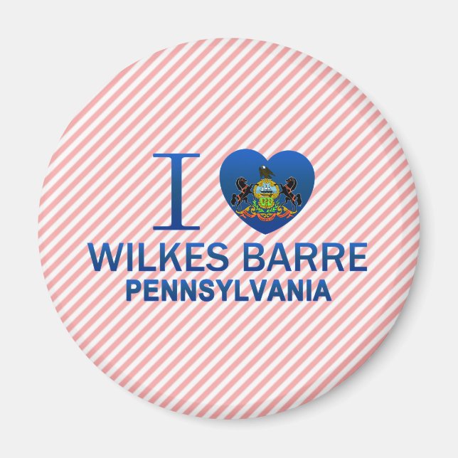 Imán Amo a Wilkes Barre, PA (Frente)