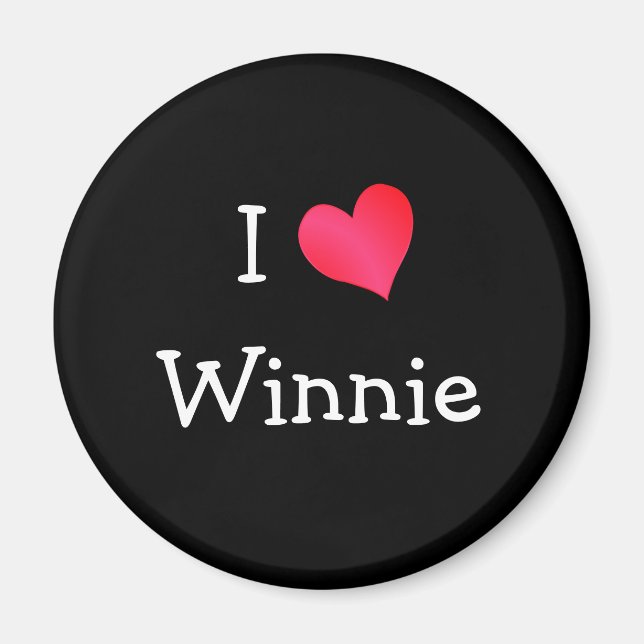 Imán Amo a Winnie (Frente)