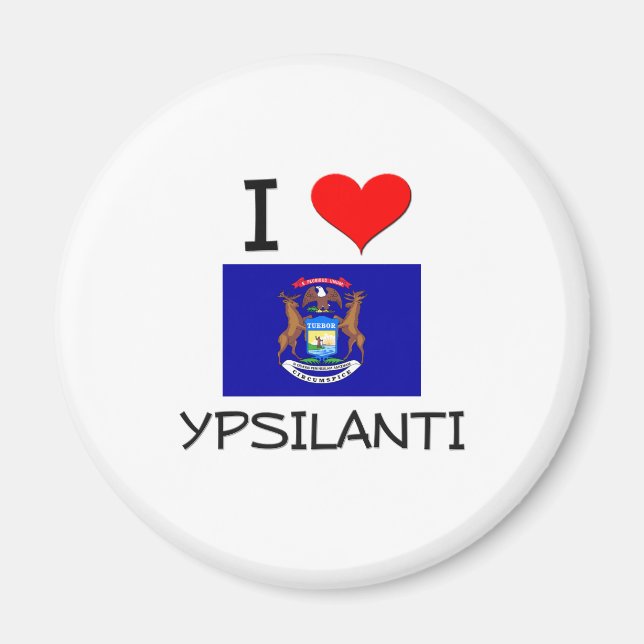 Imán Amo a Ypsilanti Michigan (Frente)