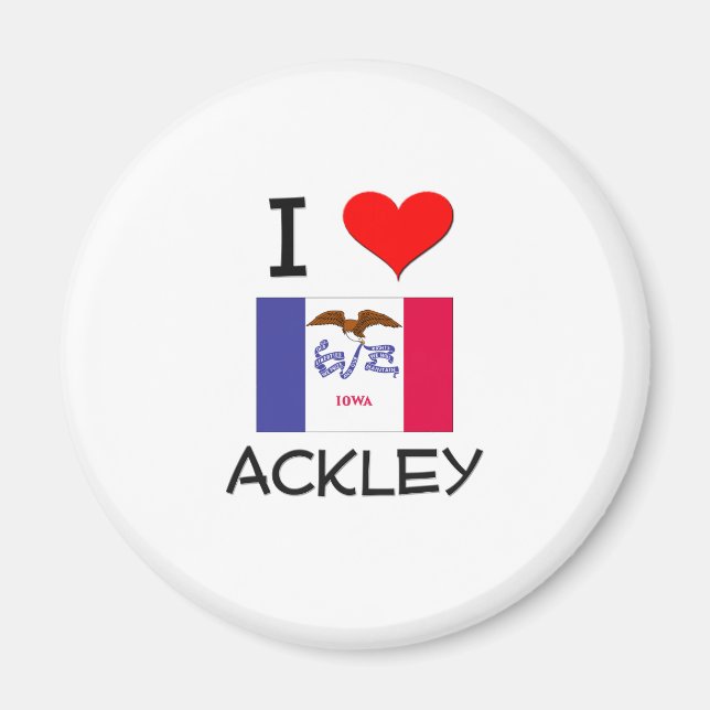 Imán Amo ACKLEY Iowa (Frente)