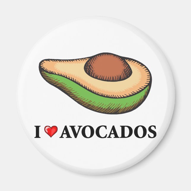 Imán Amo Aguacates (Frente)