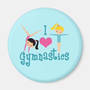 Imán Amo al gimnasta lindo de la gimnasia