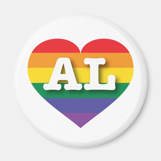 Imán Amo Alabama - Orgullo Gay (Frente)