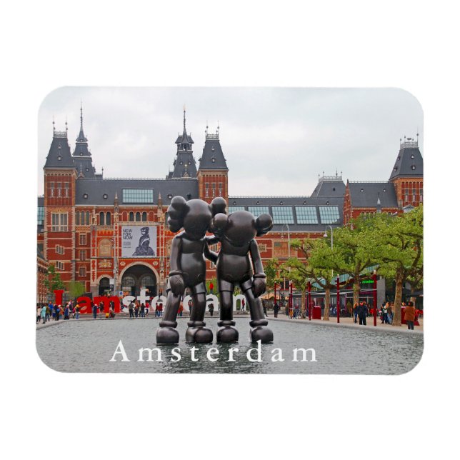 Imán Amo Amsterdam. (Horizontal)