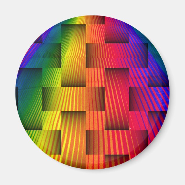 Imán Amo arco iris_ (Frente)