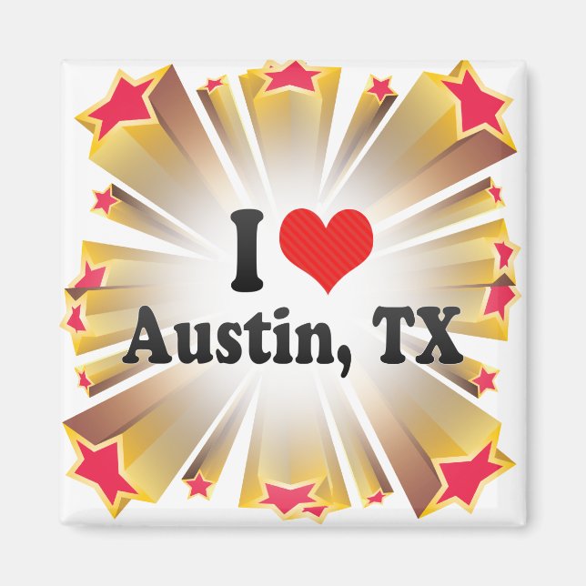Imán Amo Austin, TX (Frente)