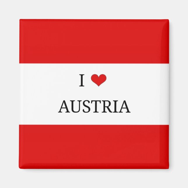 Imán Amo Austria, Bandera de Austria (Frente)
