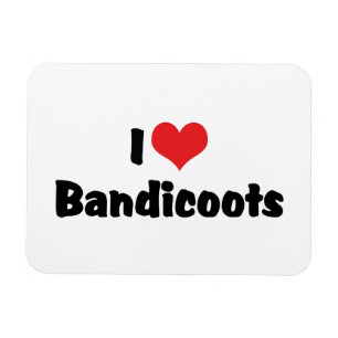 Imán Amo Bandicoots de Corazón