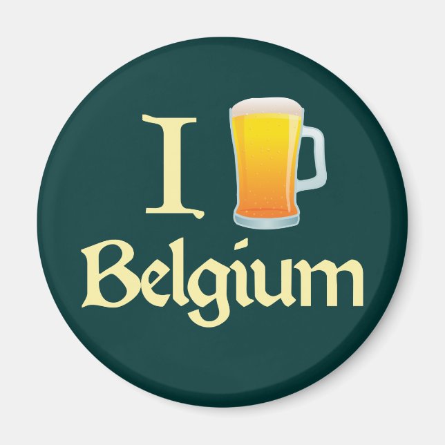 Imán Amo Bélgica (Frente)