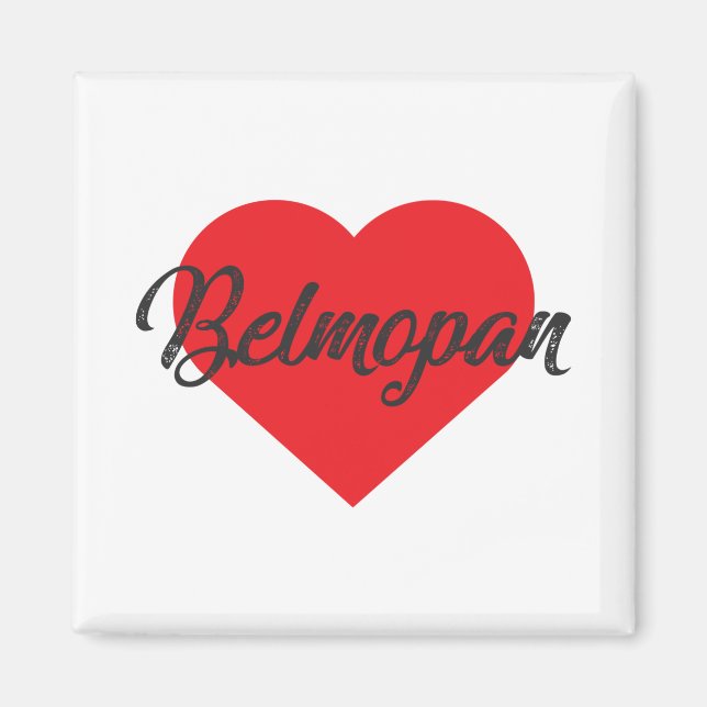 Imán Amo Belmopan - Belice (Frente)