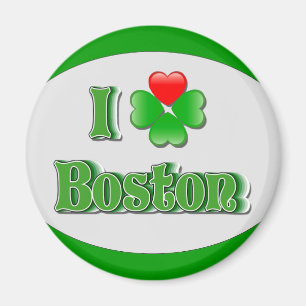 Imán amo Boston - trébol