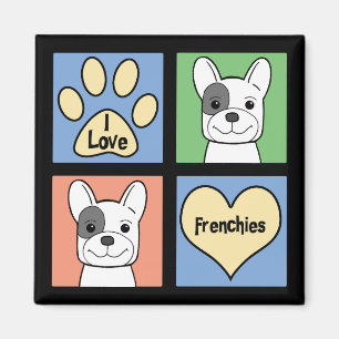 Imán Amo bulldoges franceses