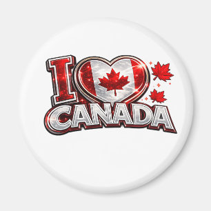 Imán Amo Canadá Fanático de Fútbol Patriótico Canadiens