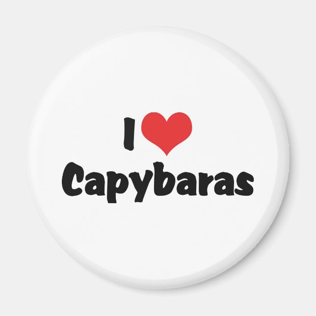 Imán Amo Capybaras de Corazón (Frente)