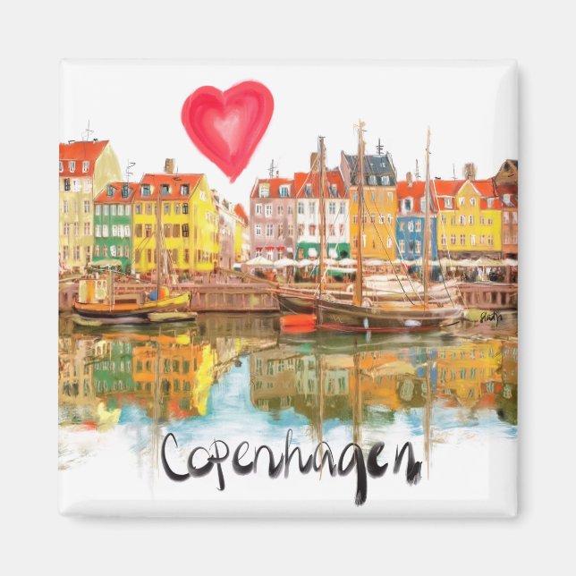 Imán Amo Copenhague (Frente)