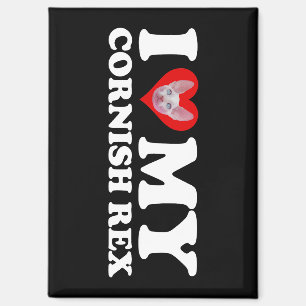 Imán Amo (Corazón) a mi Cornish Rex