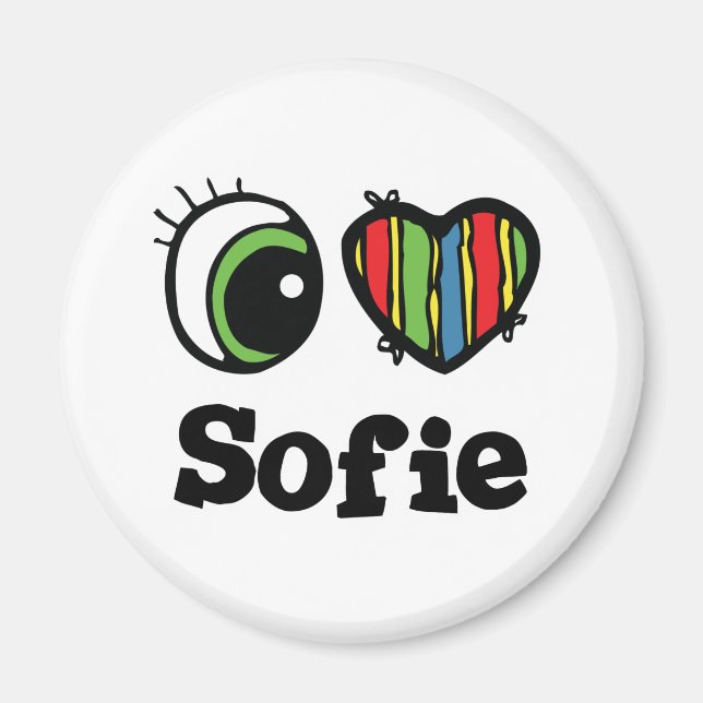 Imán Amo (Corazón) a Sofie (Frente)