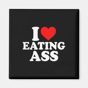 Imán Amo Corazón Comiendo Divertido Simple Lindo 