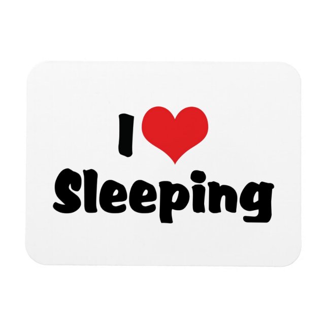 Imán Amo corazón durmiendo - Amante del sueño (Horizontal)