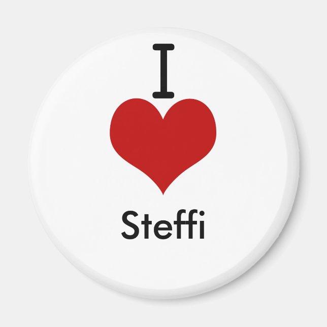 Imán Amo (corazón) Steffi (Frente)